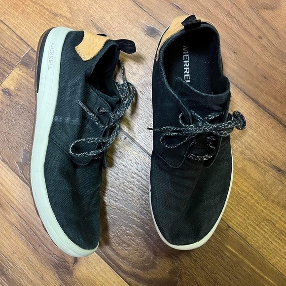 Merrell Gridway Lace Up Black Sneakers Size 8 - Picture 4 of 8